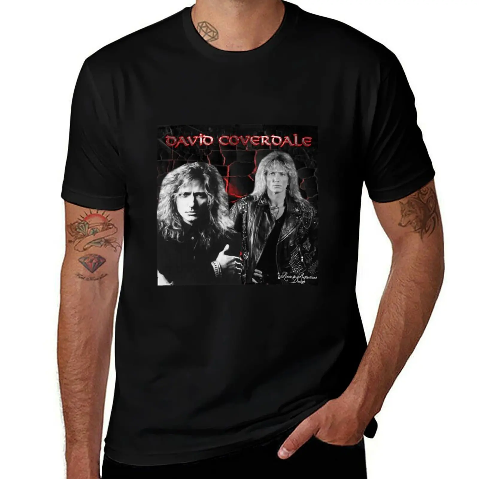 

Дэвид Кейдерйл Whitesnake Band Music Rock Art Подарочная футболка черные футболки с рисунком аниме футболки толстовки, мужские