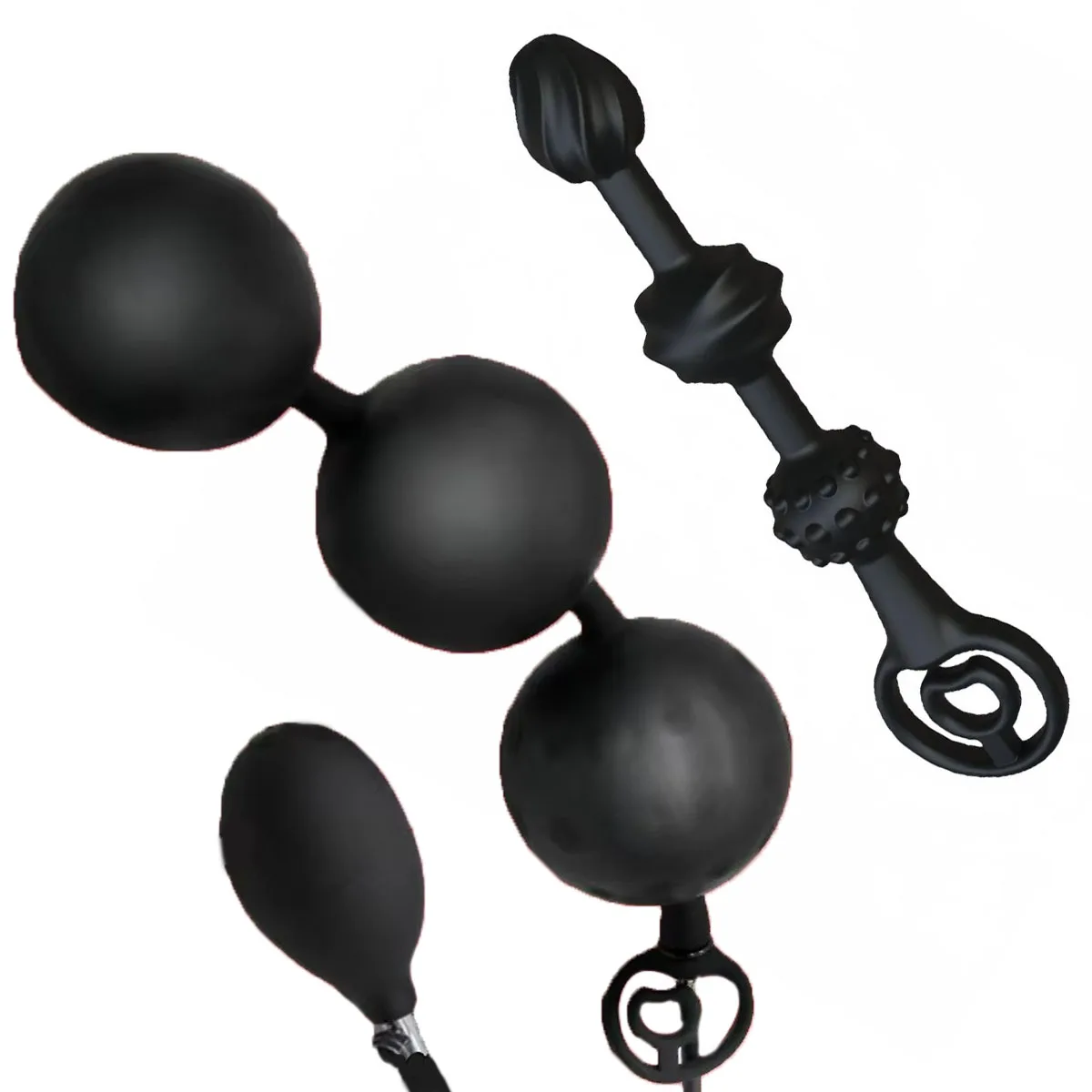 three-ball inflatable anal suppositories, posterior court anal suppositories, female sex toys, prostate massage, adult sex toys