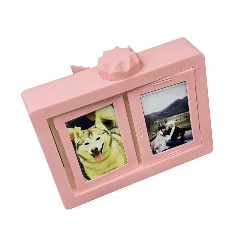 Rotating Picture Holder Holds 24 Photos Plastic Photo Album For 3Inch Picture HX6C