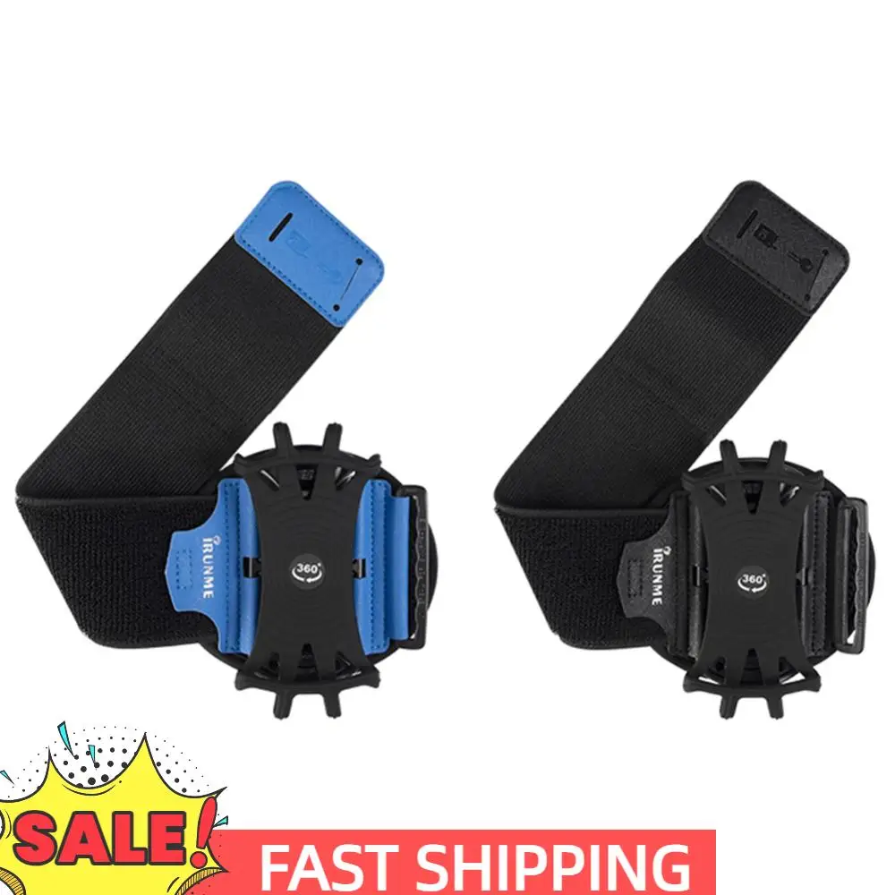 

360 Degree Rotation Armband Wrist Case Wearable Wristband Phone Case Adjustable Phone Wrist Bag Removable for Running Cycling