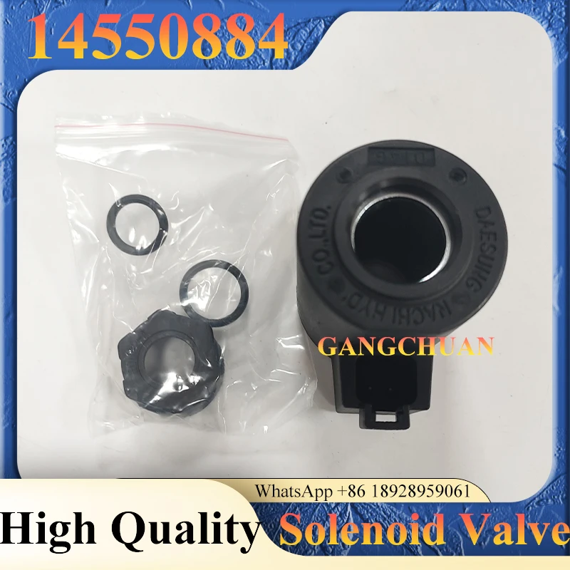 Excavator 14550884 Solenoid Coil 14550884 for EC160 EC200 EC210 EC240 EC290 EC330 EC360 EC140BLC