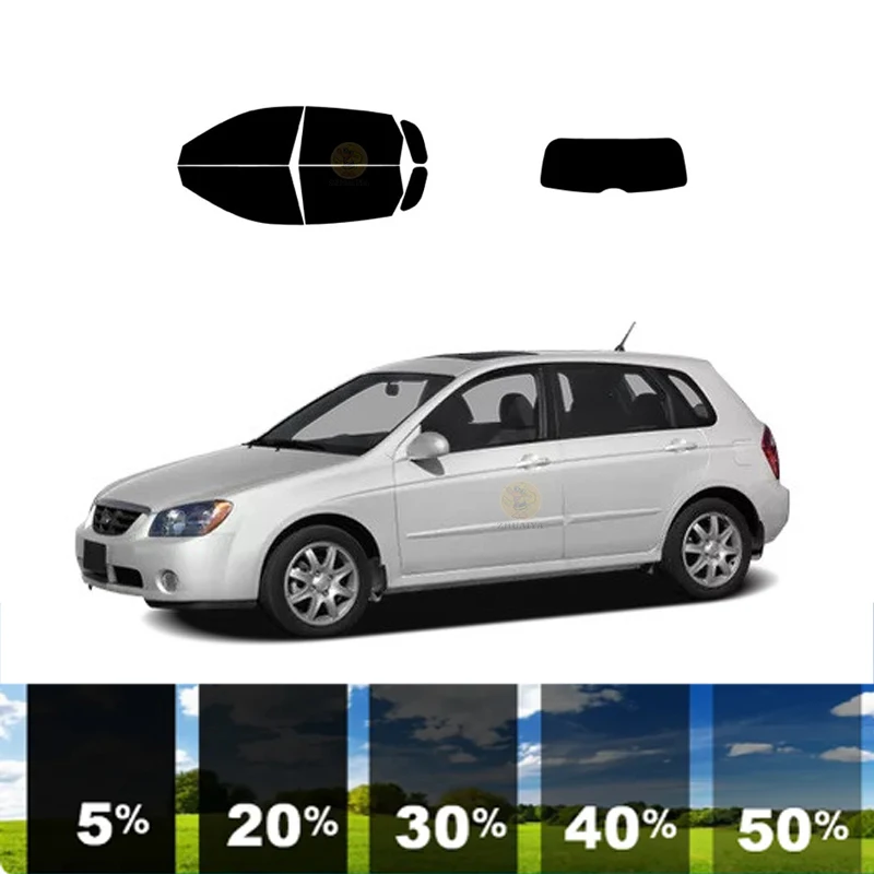 

Предварительно вырезанная Съемная оконная Тонировочная пленка для автомобиля 100% UVR 5%-35% VLT теплоизоляционная углеродная пленка для KIA SPECTRA 4 DR WAGON 2005-2009