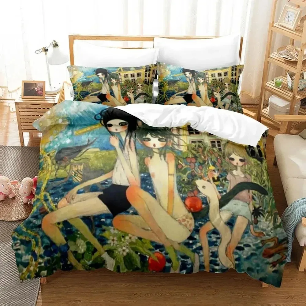 

Anime Aya Takano 3D NEW Duvet Cover Pillowcase Bedding Set Adult Boy Girl Bedroom Decoration Children Single Double Large