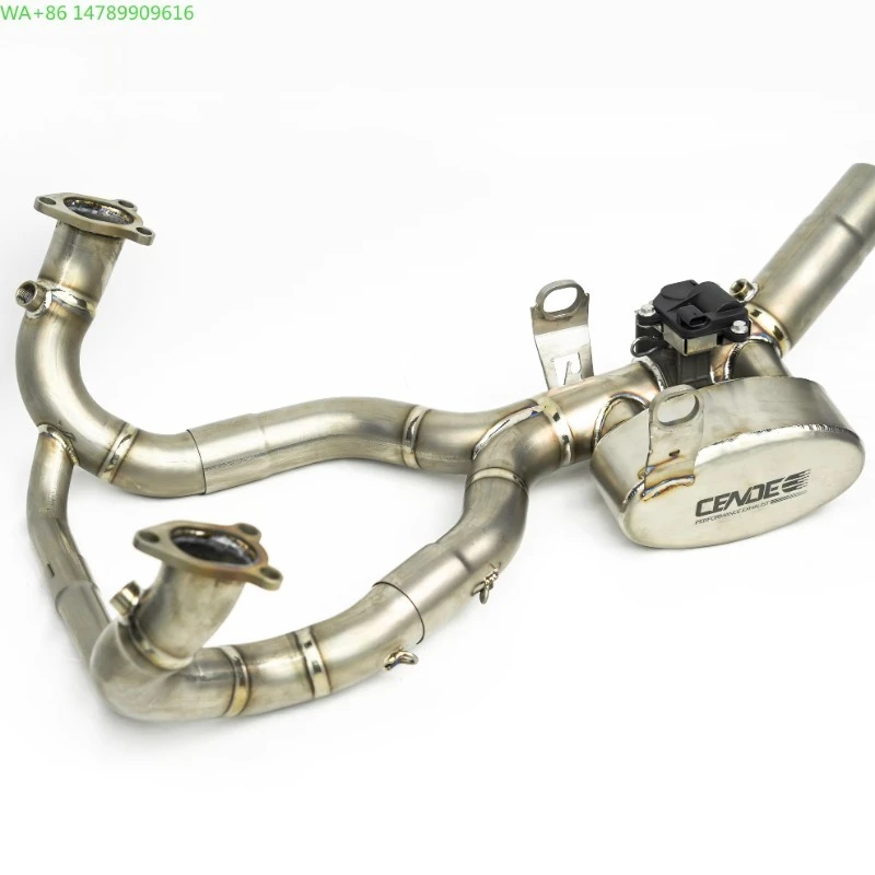 Forged Exhaust System For MotorcycleModified Titanium Alloy Motorcycle Exhaust With Electronic Valve Muffler For R1300GS R13