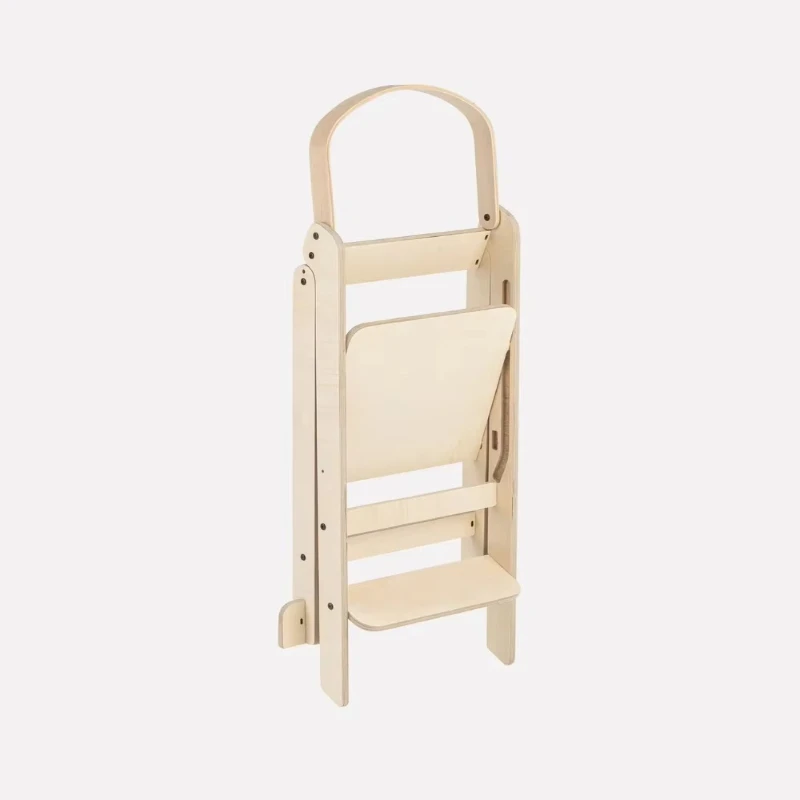 Children's foldable toddler baby folding learning tower kitchen stool helper standing tower with 3 adjustable heights