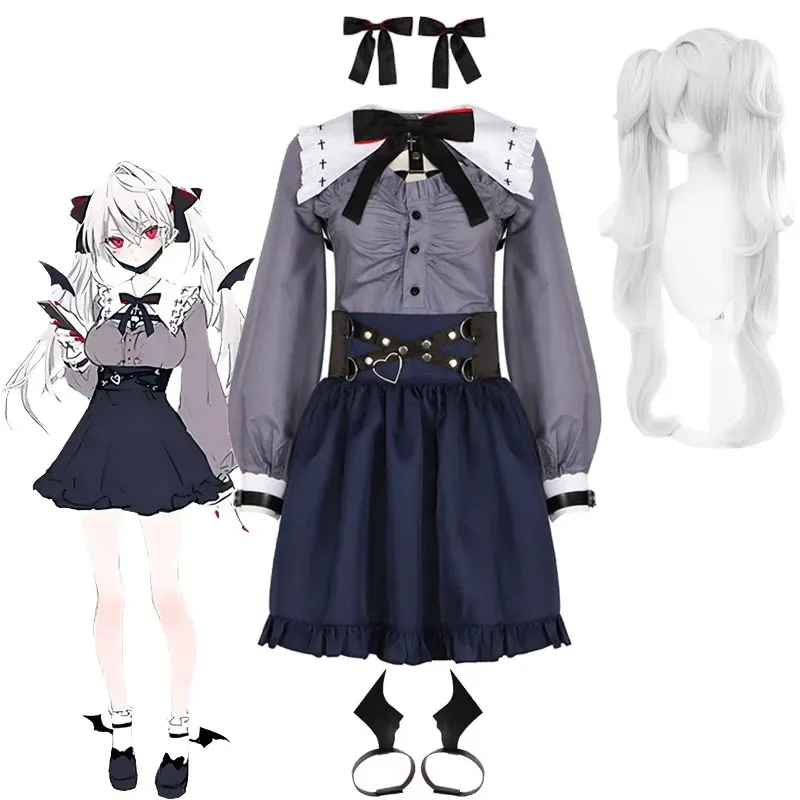 

Nijisanji Kuzuha Косплей Костюм Vtuber Sanya Женская одежда Виртуальный YouTuber Александр Lagusa Хэллоуин Вечеринка JK Униформа