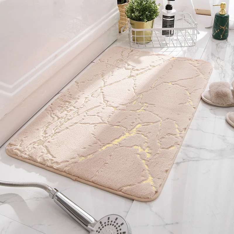 Alfombrilla de baño de franela con estampado de bronceado, alfombra antideslizante absorbente para sala de estar, inodoro, dormitorio, alfombrilla para pies, accesorios de baño, nuevo