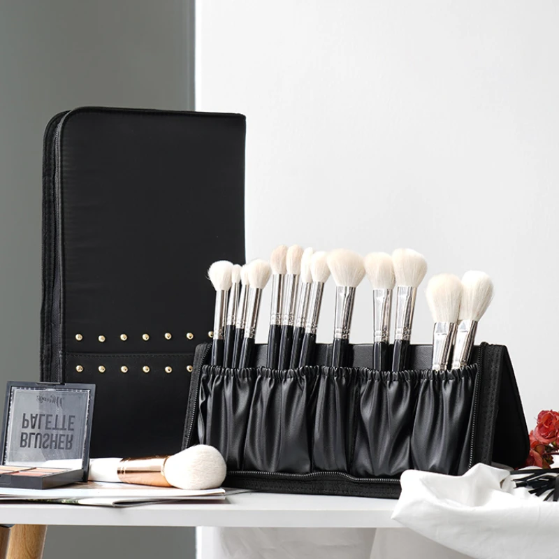 

Professional Makeup Artist Makeup Brush Bag Makeup Brush Storage Tool Bag Vertical Folding Portable Large Capacity