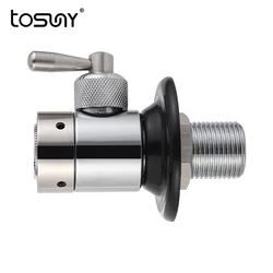 Homebrew Faucet Flow Control Valve US Standard Beer Tap Flow/Foam Control Valve Faucets Adapter with G5/8 Shank