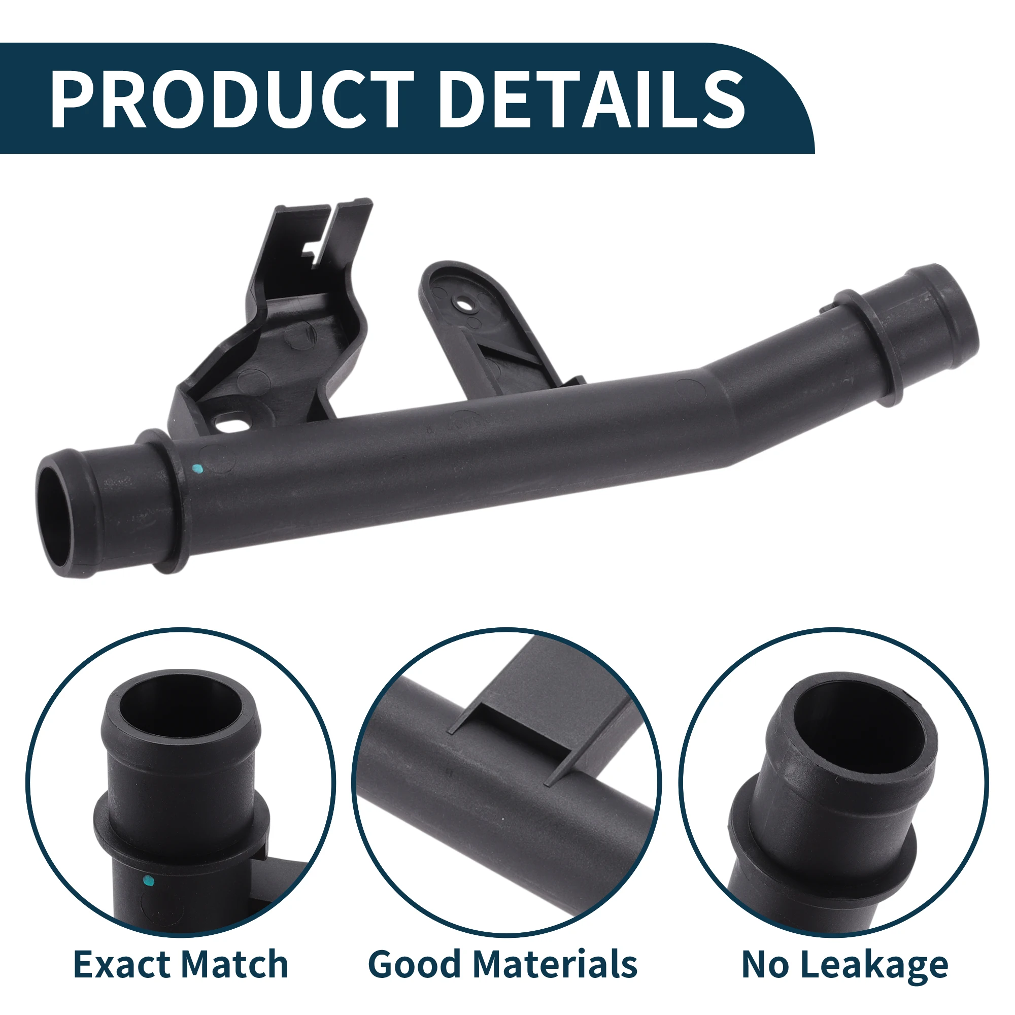 

UXCELL Radiator Hose Heater Hose No.C2Z15507 for Jaguar XF 2013-2015 Plastic Cooling Liquid Tube Black 1 Pc