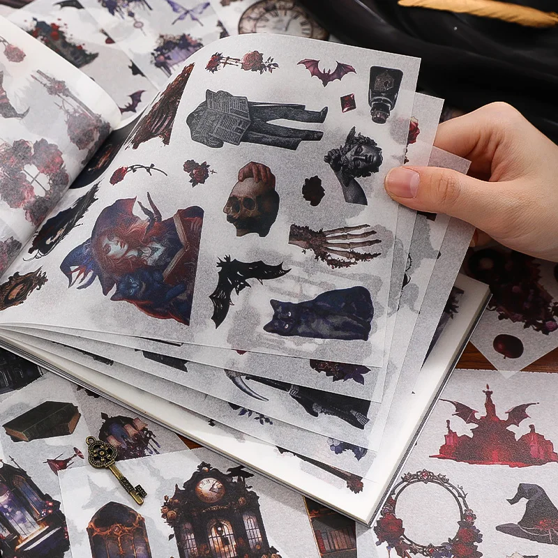 50 sztuk Duży rozmiar Materiał Zestawy naklejek papierowych Diy śmieci dziennik Ręcznie robiony planer Materiał kolażowy Materiały do scrapbookingu