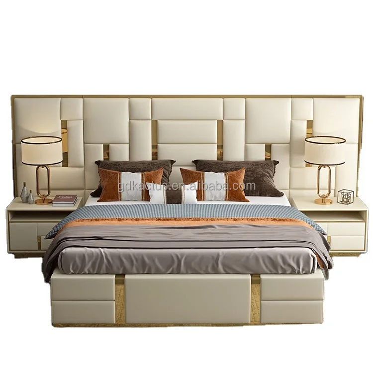 

luxury italian bedroom set furniture king size modern latest double designer leather
