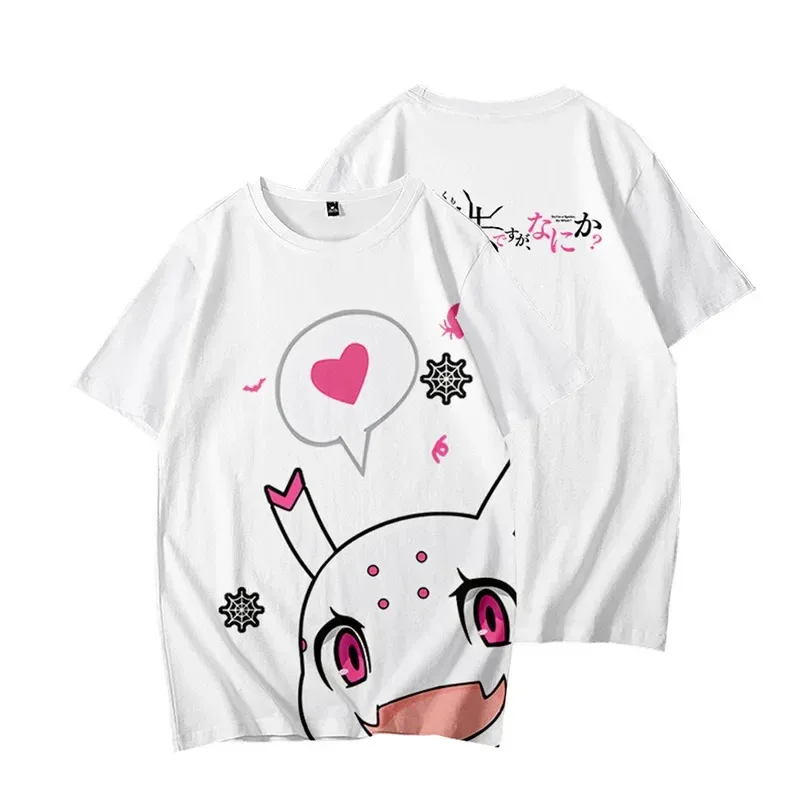 أنيمي لذلك أنا عنكبوت، لذا ماذا؟ كومو ديسو جا ناني كا ثلاثية الأبعاد تي شيرت النساء الرجال الصيف قصيرة الأكمام مضحك التي شيرت Shiraori الجرافيك تيز