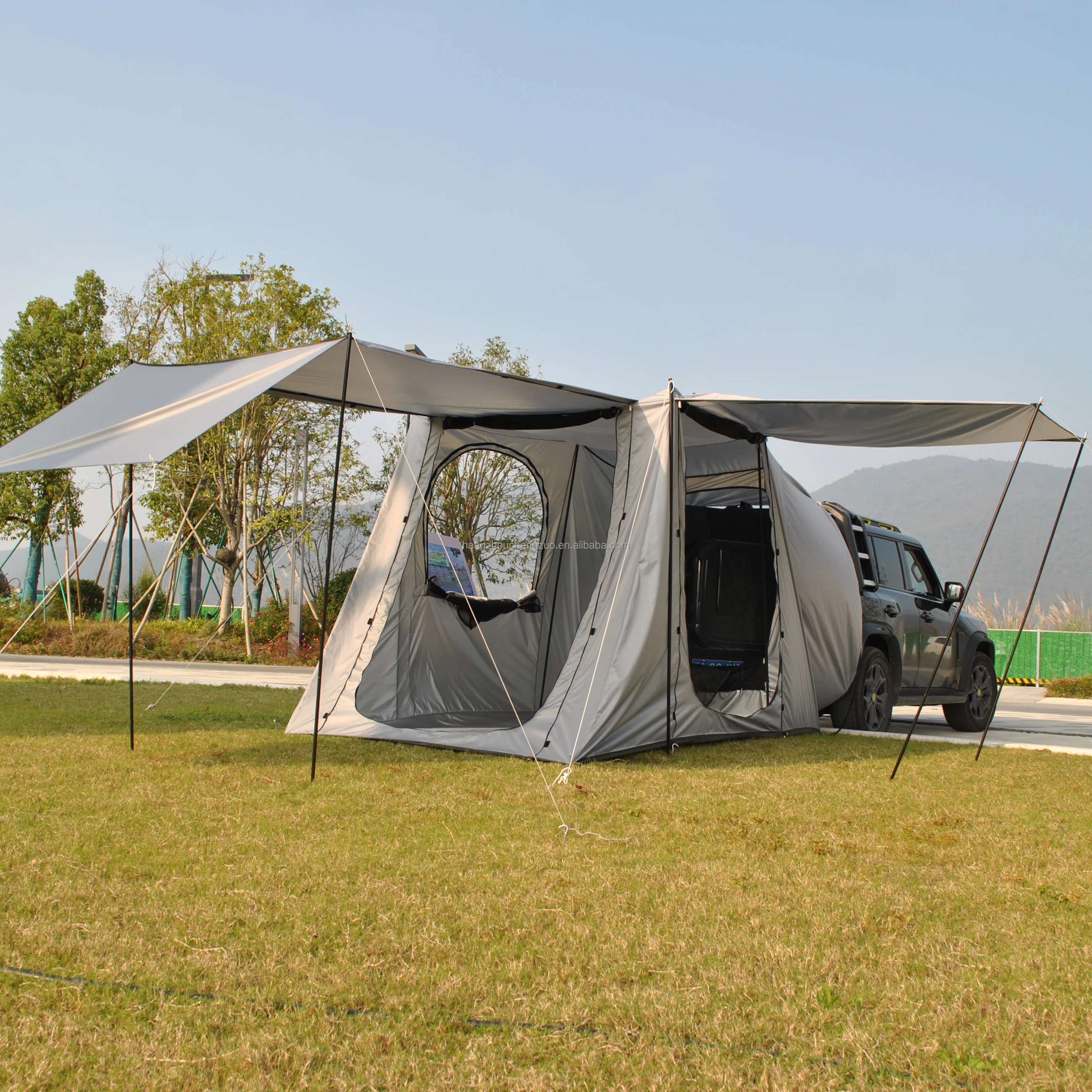 

6-Person off-road vehicle car tent, tailgate sunshade canopy tent, car camping tent, car tailgate sunshade, with full-size off-r