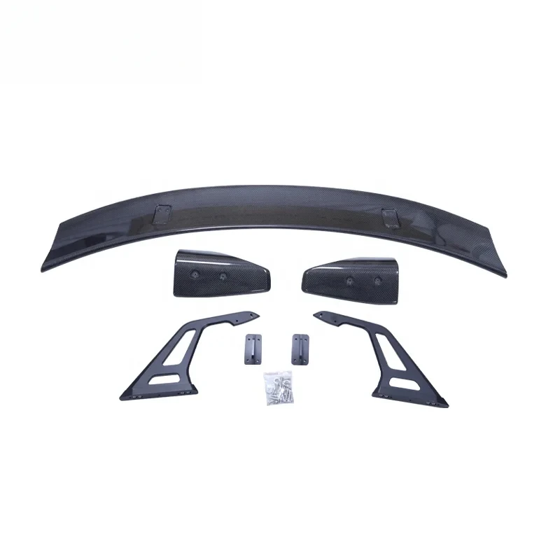 

AD type carbon fiber rear spoiler with high-mounted gooseneck wing, suitable GR86 universal rear wing.