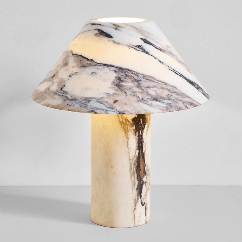 Marble table lamp designer creative bedroom bedside atmosphere small table lamp