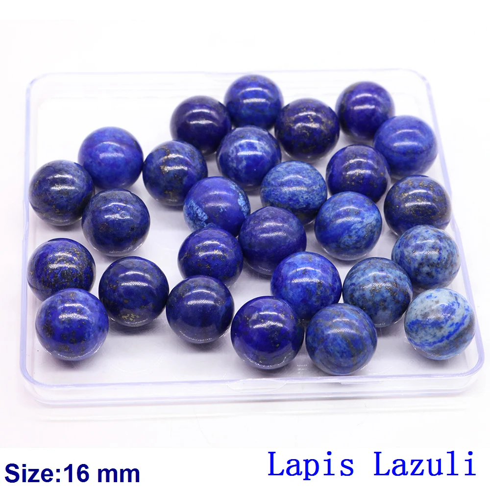 16mm Crystal Ball Healing Chakras Natural Gems Sphere Polished Stones Reiki Energy Quartz Round Bead Jewellery Making Supplies