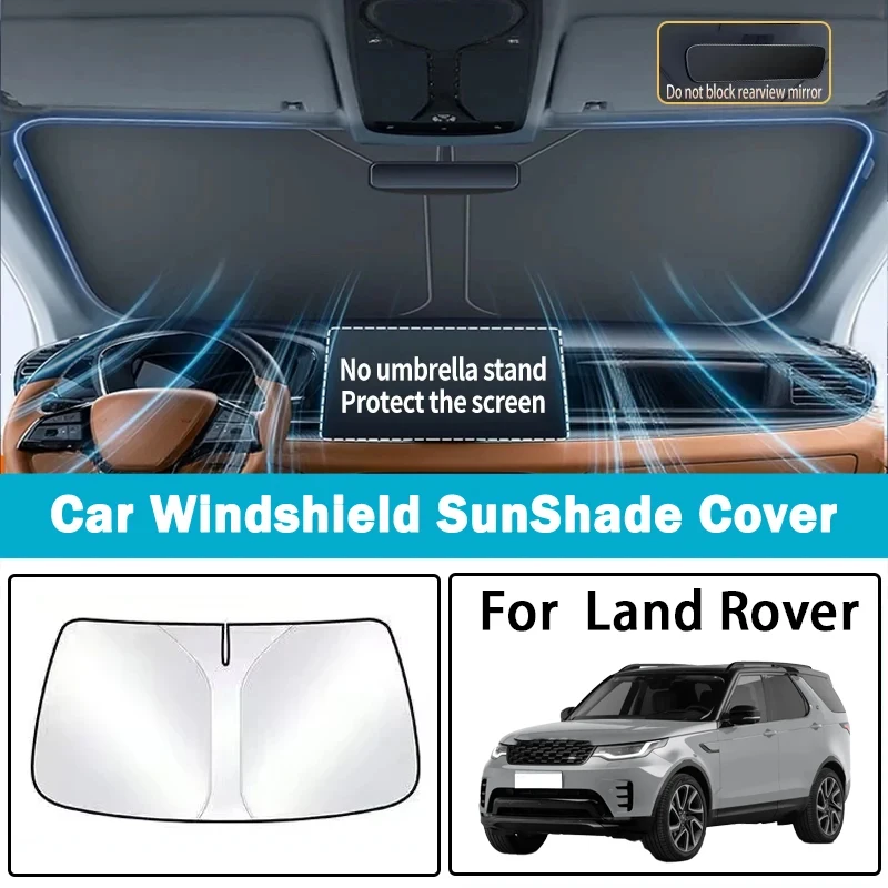 

For Land Rover Defender Range Rover Evoque Discovery Veins Car Sunshade Sunscreen Insulated Front Windshield Parasol