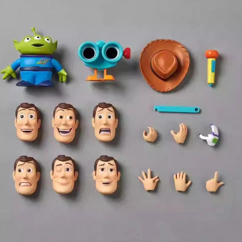 Em estoque original kaiyodo revoltech toy story sherif woody ver