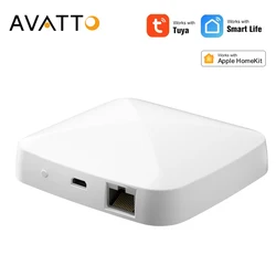 AVATTO Tuya Zigbee 3.0 Gateway Hub Smart Home Bridge Smart Life APP HomeKit Wireless Remote,Voice Control for Alexa Google Home