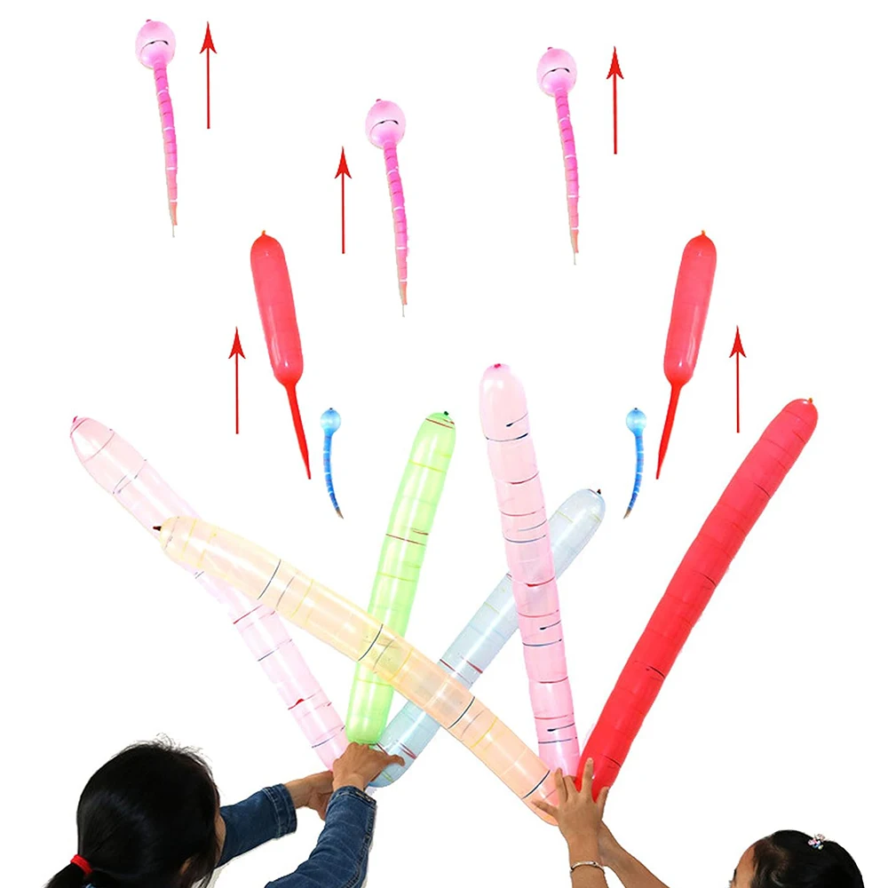 Long Rocket Balloons Mixed Color Latex Balloons Giant Flying Squeaking Kids Boy Girl Birthday Party Decoration Favor Goodies Toy