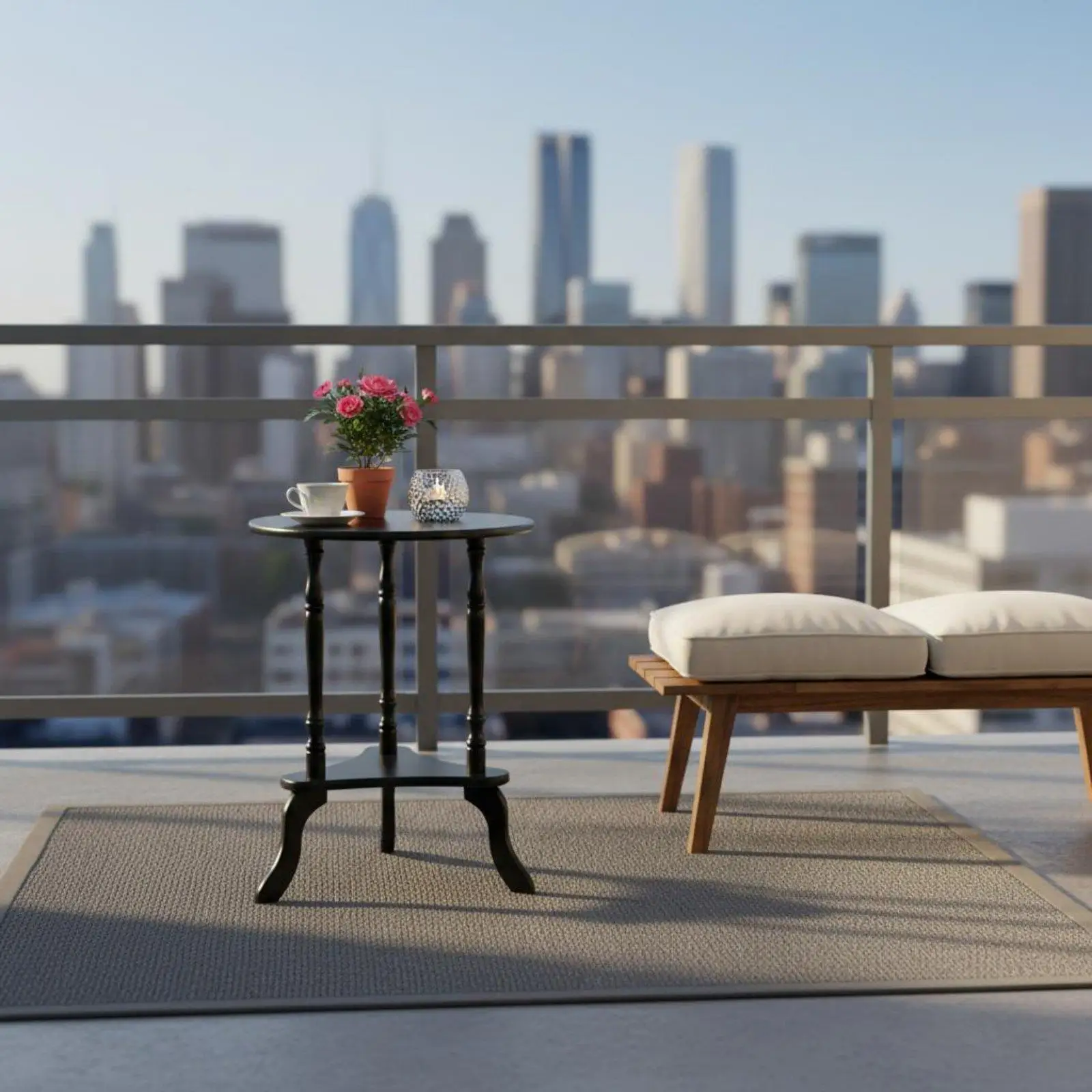 Small Round Corner Table Solid Wood Round End Table Long-Lasting Construction