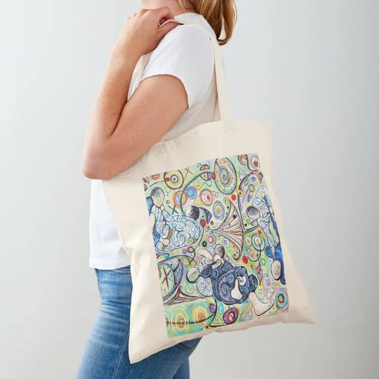 

Let's Roll - Jiu-Jitsu - BJJ Art - Original Painting By Kim Dean Tote Bag canvas tote cute shopper woman