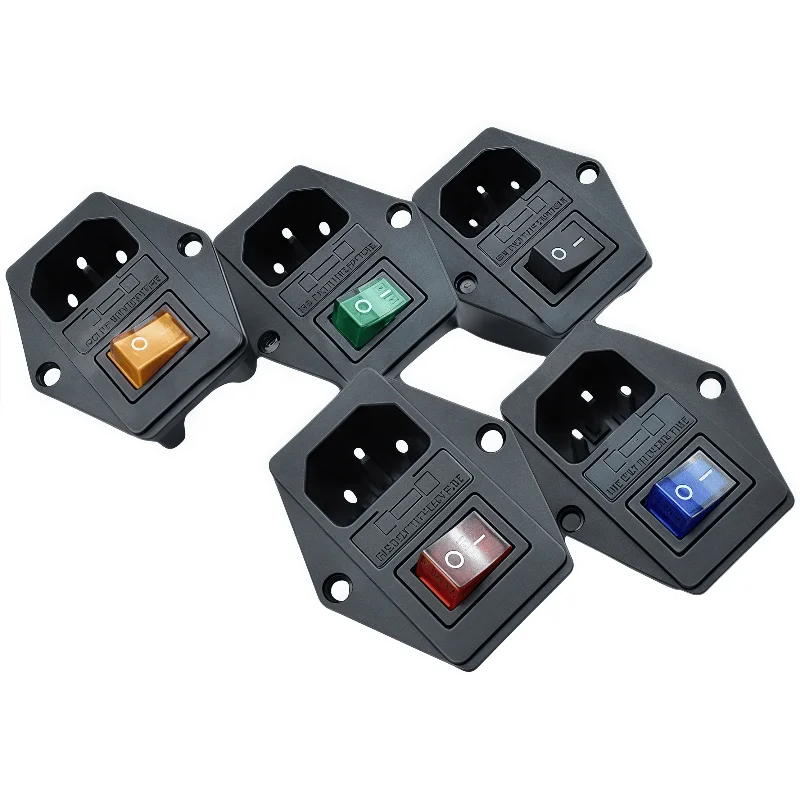 

AC-01A Three-in-one flat power socket with switch and fuse holder