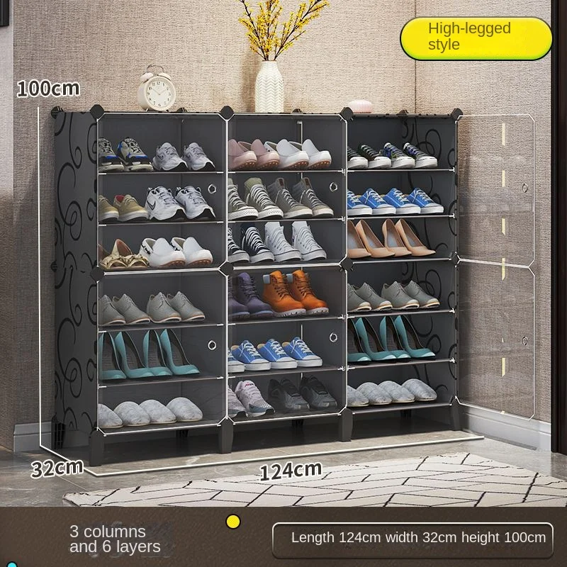 خزائن رف الأحذية، خزائن تخزين الرف، الأثاث، مدخل المدخل، طبقة متعددة، غطاء مقاوم للغبار، منظم دي زاباتوس #1