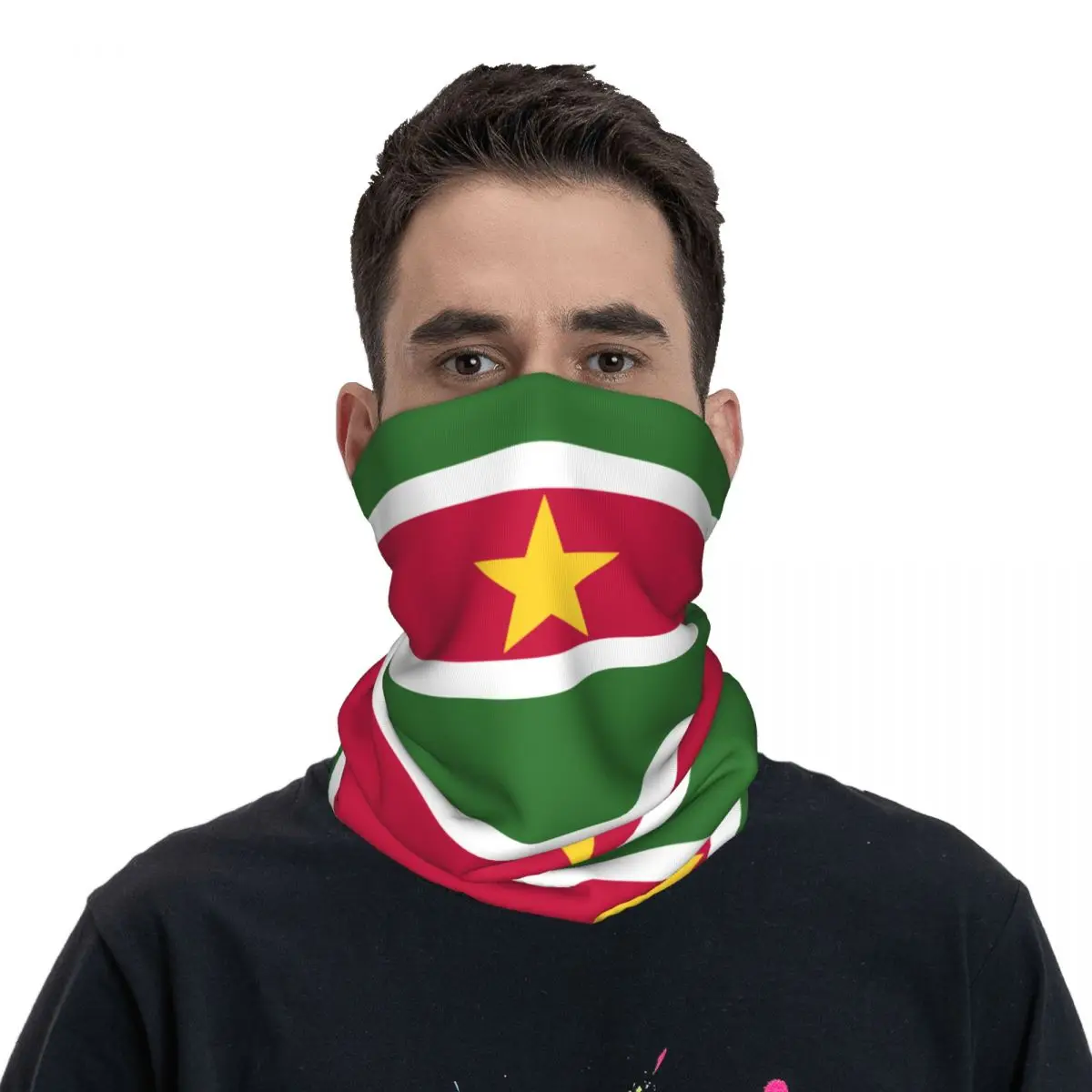 Motorsports Racing Bandana Accessories Neck Cover Suriname Flag Scarf Warm Balaclava For Riding Windproof