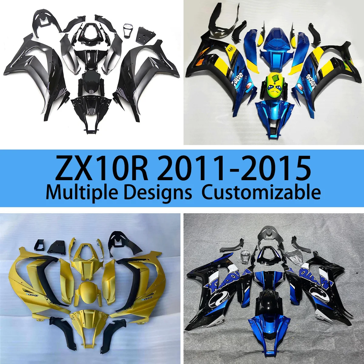 

ZX 10R 2011 2012 2013 2014 2015 Комплект обтекателей для KAWASAKI ZX10R 11 12 13 14 15 Обтекатели для мотоциклов послепродажного обслуживания