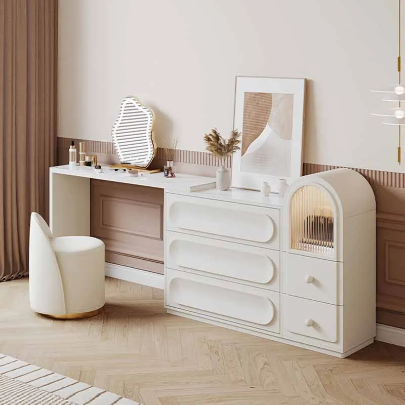 

Princess Perfume Stand Dressing Tables Makeup Drawer Storage Cabinet Dressers Minimalist Multifunctional Coiffeuse Furniture