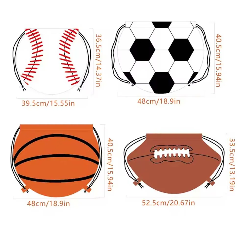 210D Portable Polyester Basketball Drawstring Bags Shoulder Backpack Soccer Rugby Storage Sports Bag Outdoor Sports Traveling view 6