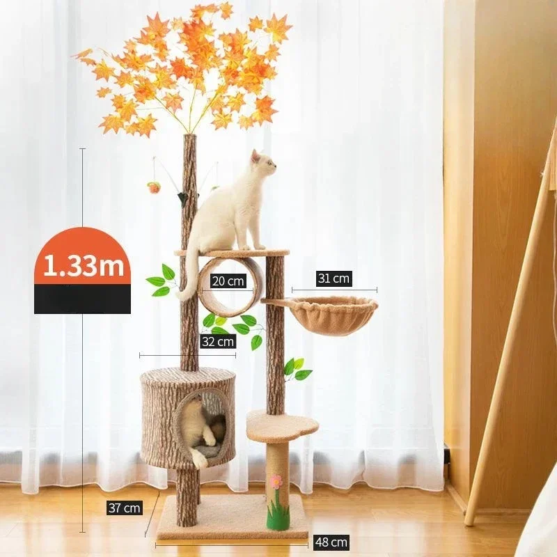 Factory Large Climbing Frame Cat Tree House Scratching Accessories Sisal Rattan Woven Entertainment