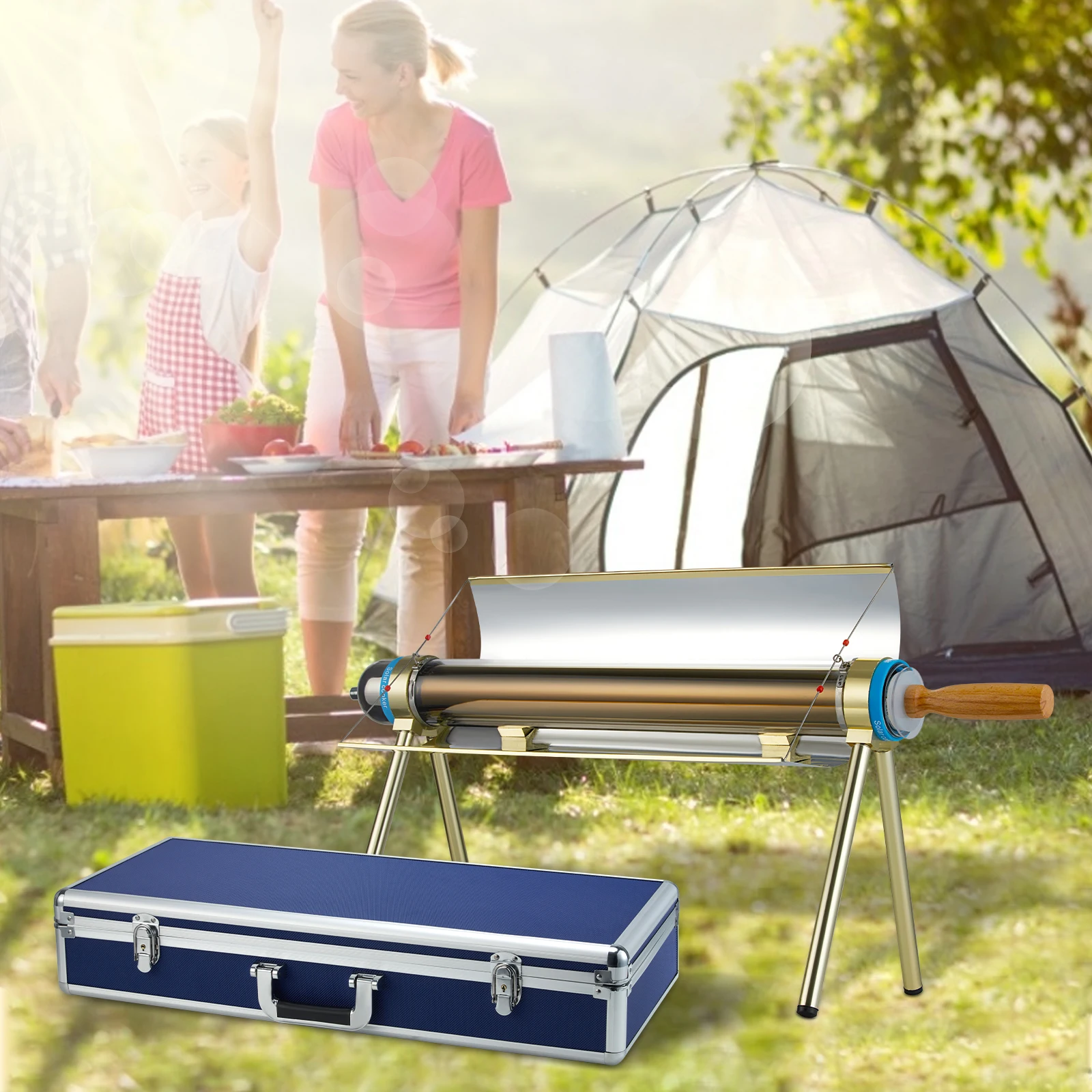Solar Oven Camp - Portable Solar Camping Grill Camping Cooking