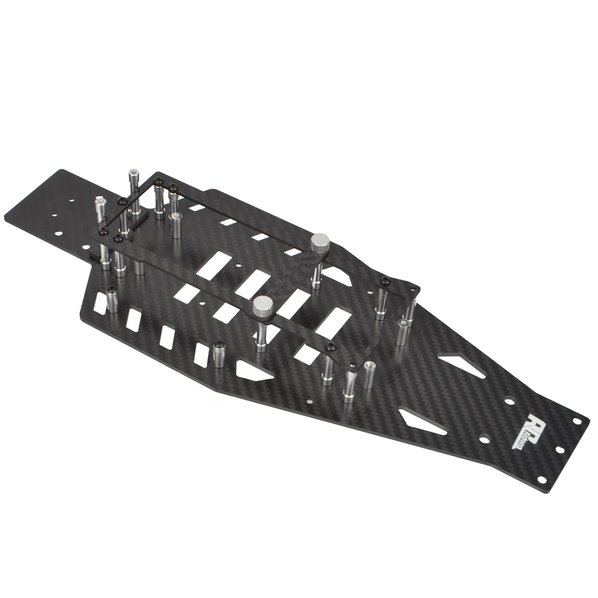 Chasis inferior de carbono para 1/10 Traxxas Bandit VXL Rustler VXL Bandit Rustler 2WD