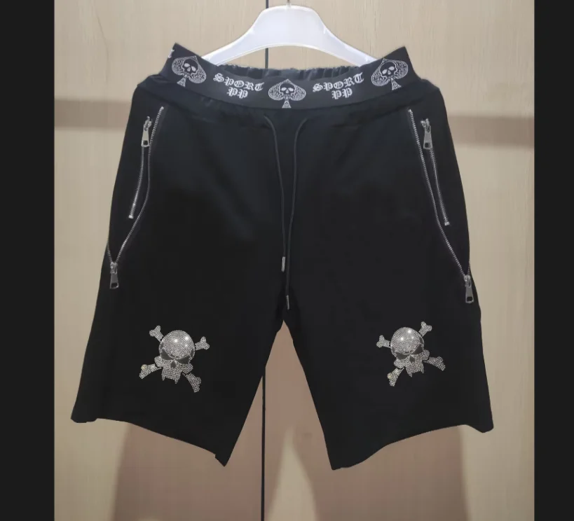 Men's Summer Brand Casual Set Rhinestone Tracksuit Designer Outfit T-shirt & Shorts Short Sleeve Fashion Casual Wear