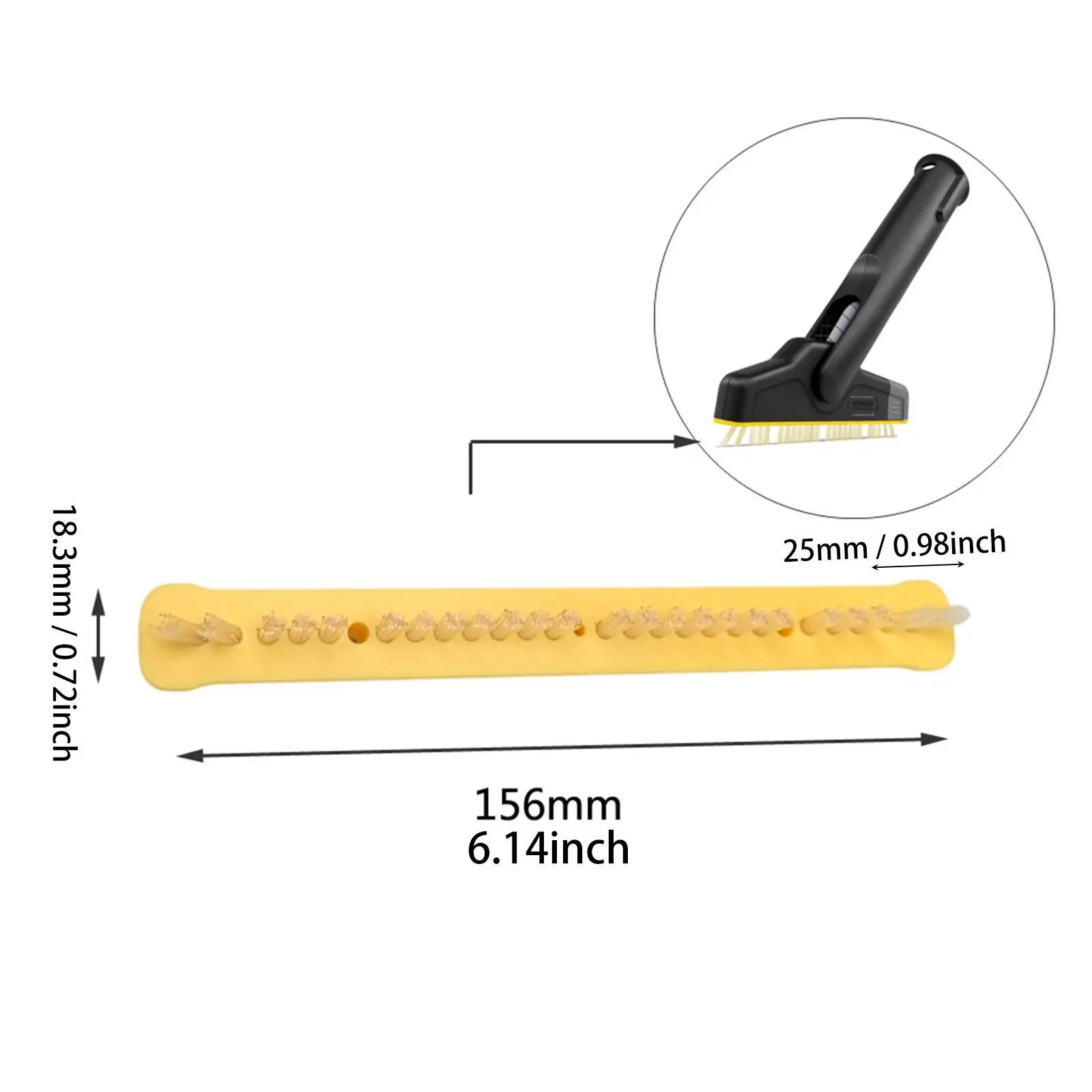 2 cabezales de cepillo para Limpiador de vapor, accesorios para fregona, accesorio práctico, piezas de fregona, cerdas duras, piezas de limpiador a vapor, boquillas para SC1-5