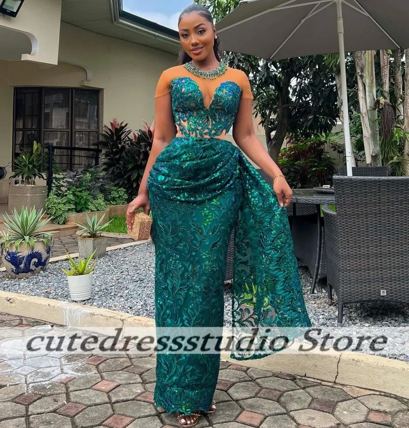 Aso Ebi Green Eveni…