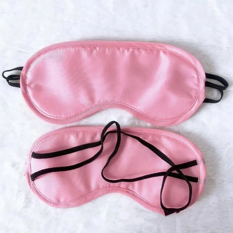 1Pcs Multicolor Silky Sleep Eye Mask With Light Blocking Soft Elastic Strap For Travel Nap Home Rest