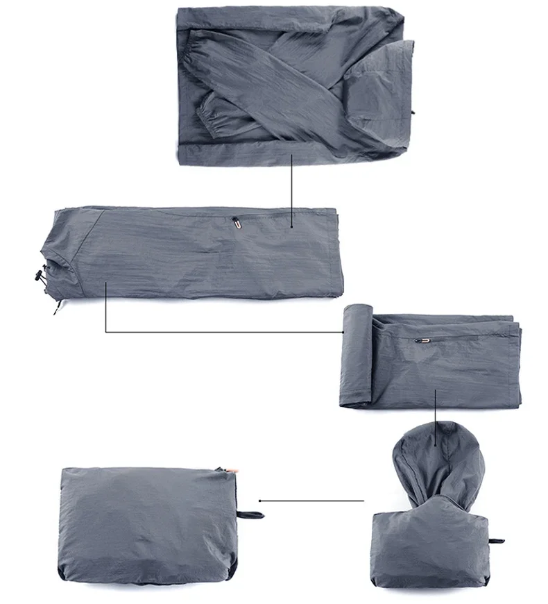 UPF50+ Summer Outdoor Quick Dry Sun-Protective Thin Jacket Men Hiking Fishing Cycling Hooded Gym Sport Ultra Light Windbreaker 150 Sff8ed60ca4db497091977ebe64c2b24fG