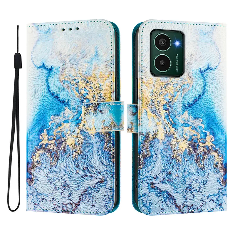 XR 20 Leather Phone Case For Nokia HMD Pulse Pro Skyline Plus XR20 X30 X20 X10 Flip Cover Wallet Magnetic Painted Cases Flower