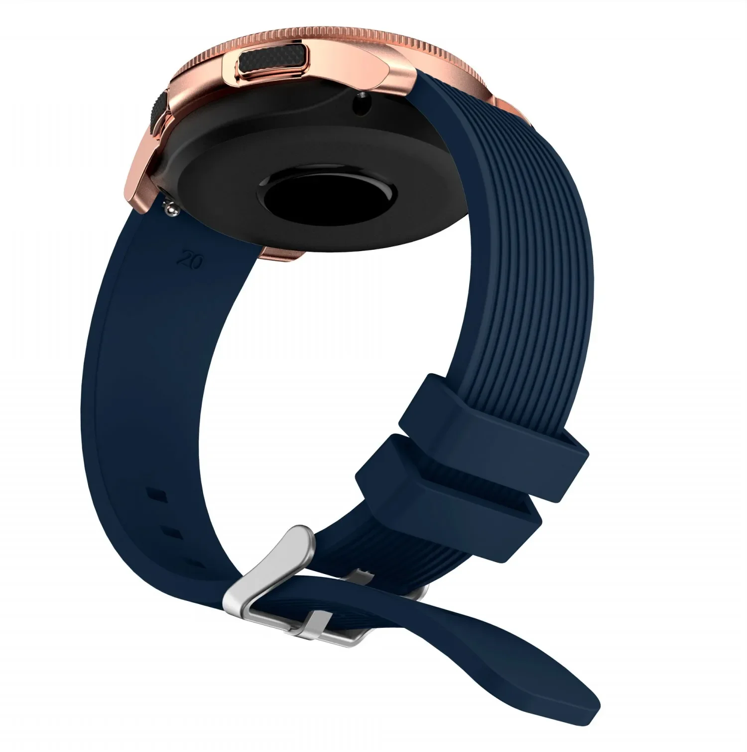 20mm Striped Silicone Watchband for Samsung Galaxy 7 6 5 4 40mm 44mm Strap Rubber Bracelet for Samsung Galaxy Watch 42mm Band
