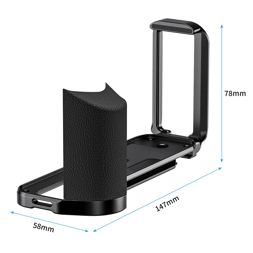 Meta L Bracket Handle Grip Arca Swiss Quick Release Plate for Fujifilm GFX-100RF Camera