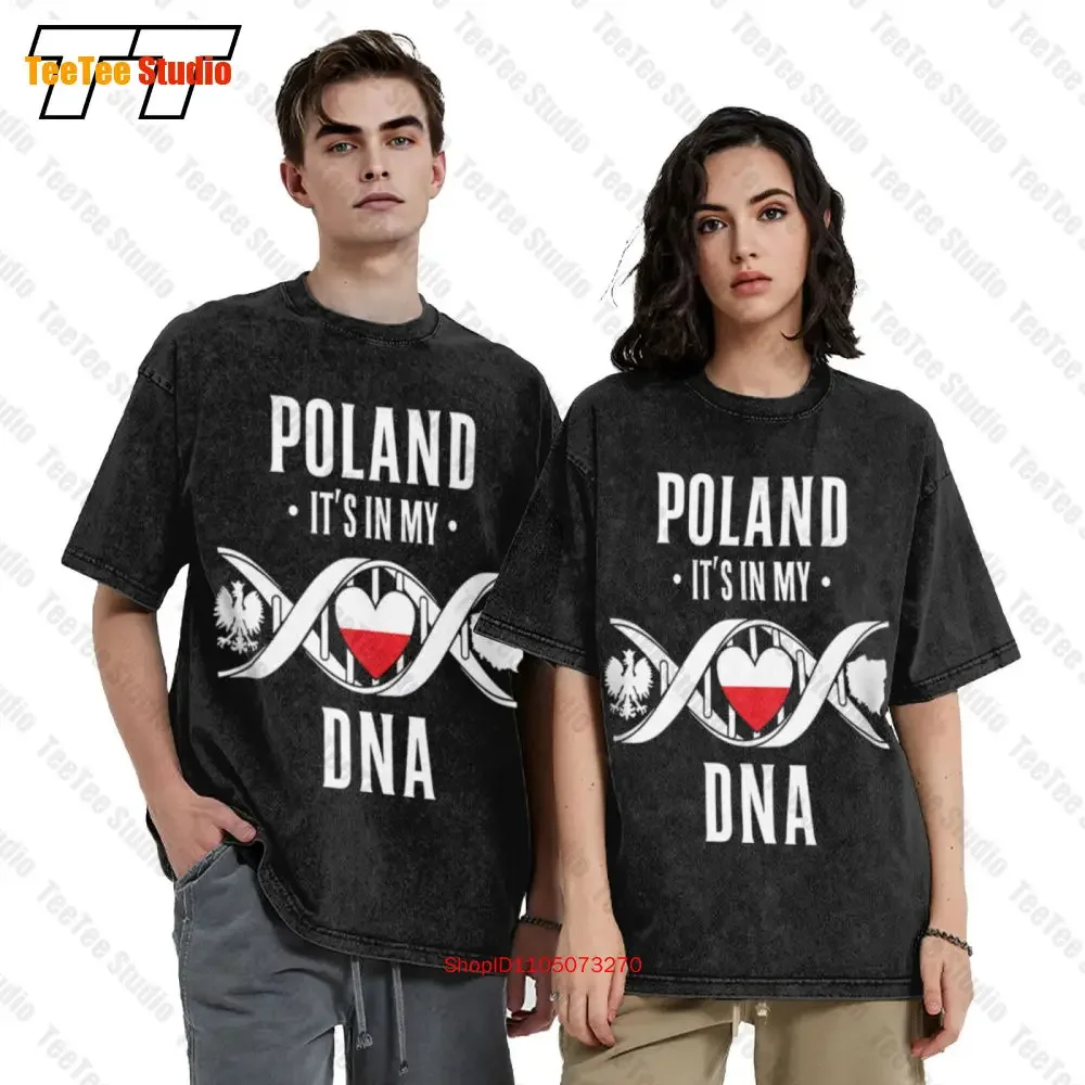 Poland Polish Heritage Proud Polish Heritage Pride Stylized Vintage Oversized T-Shirt BUHE
