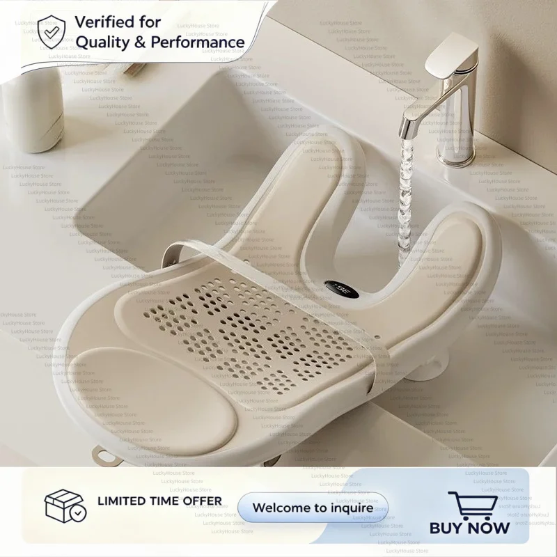 Baby Bottom Washing Support Stand for Newborn Infants Girls Baby Bathing Lying Down Cleaning Seat
