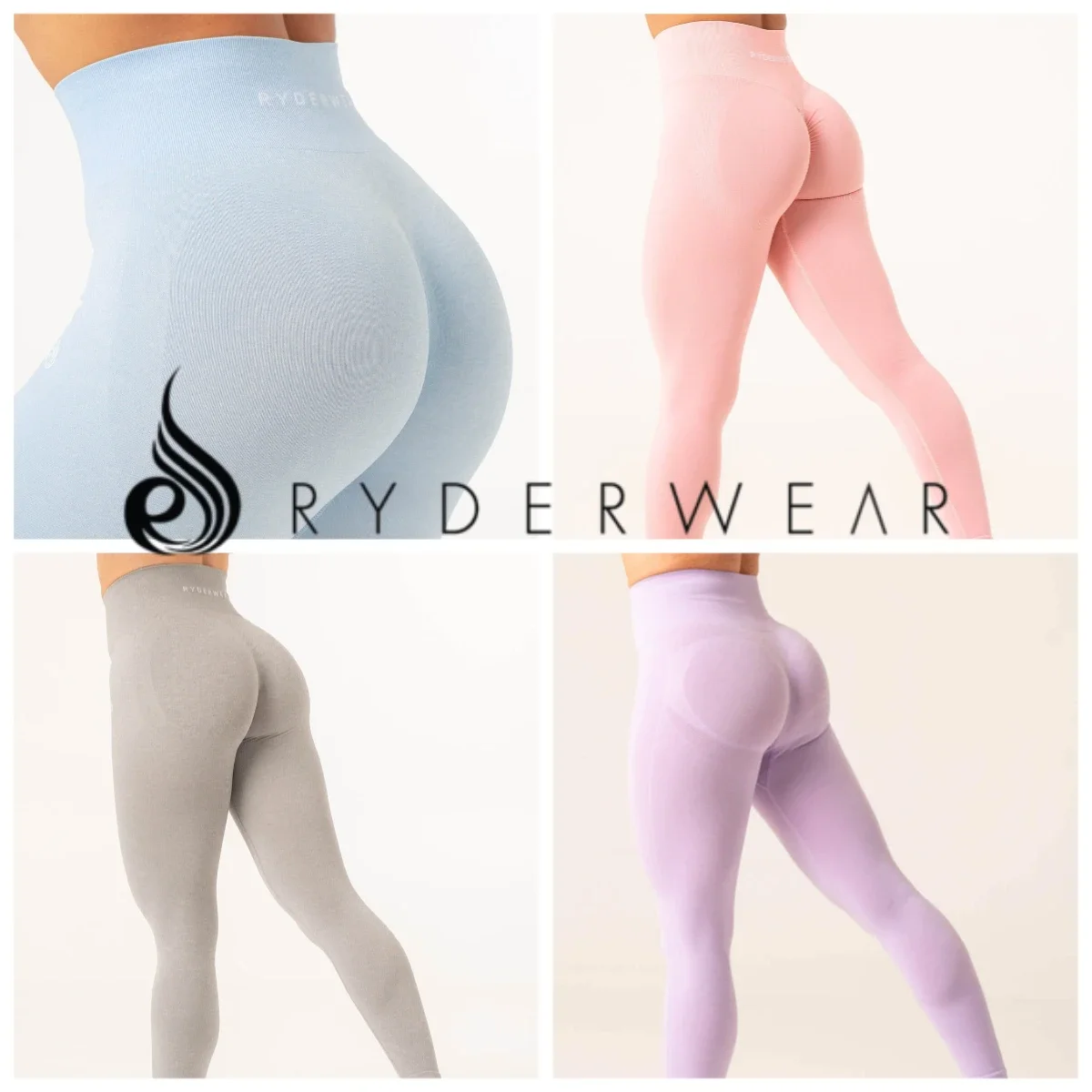 

Ryderwear Australia спортивные штаны для йоги с принтом, бесшовные женские плиссированные брюки для фитнеса с высокой талией и ягодицами медового персикового цвета