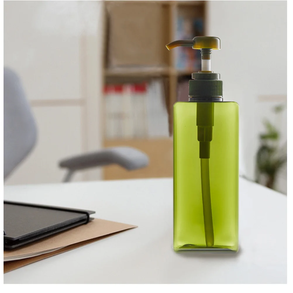 2 stücke 280 ml Nachfüllbare Petg Leere Quadratische Flasche Mit Spray Pumpe Für Flüssigkeit Seife Körper Waschen Ätherisches Öl reise Toilettenartikel