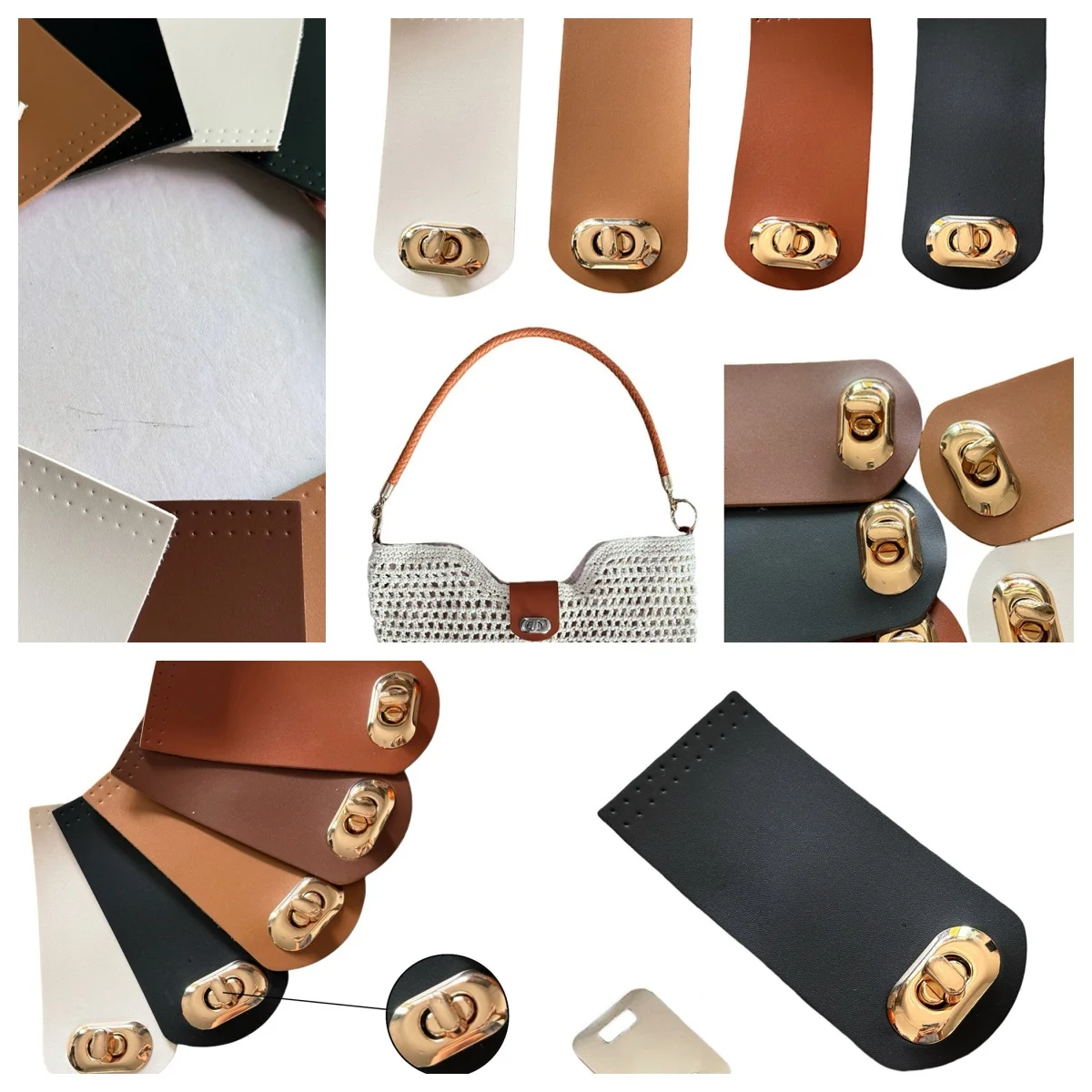 

Wallet Hasp Bag Buckle Useful Clasp Colorful Buckle DIY Handbag Accessories Handmade Button Small Latch Durable Knot Bag Charms