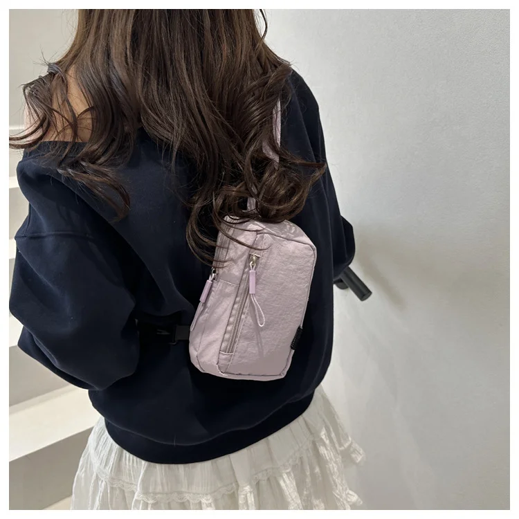 Leichte und einfache Handytasche, Brusttasche, lässige Umhängetasche, 2025, neue Sommer-Kleintasche, kleiner Radrucksack für Damen – Detail 18